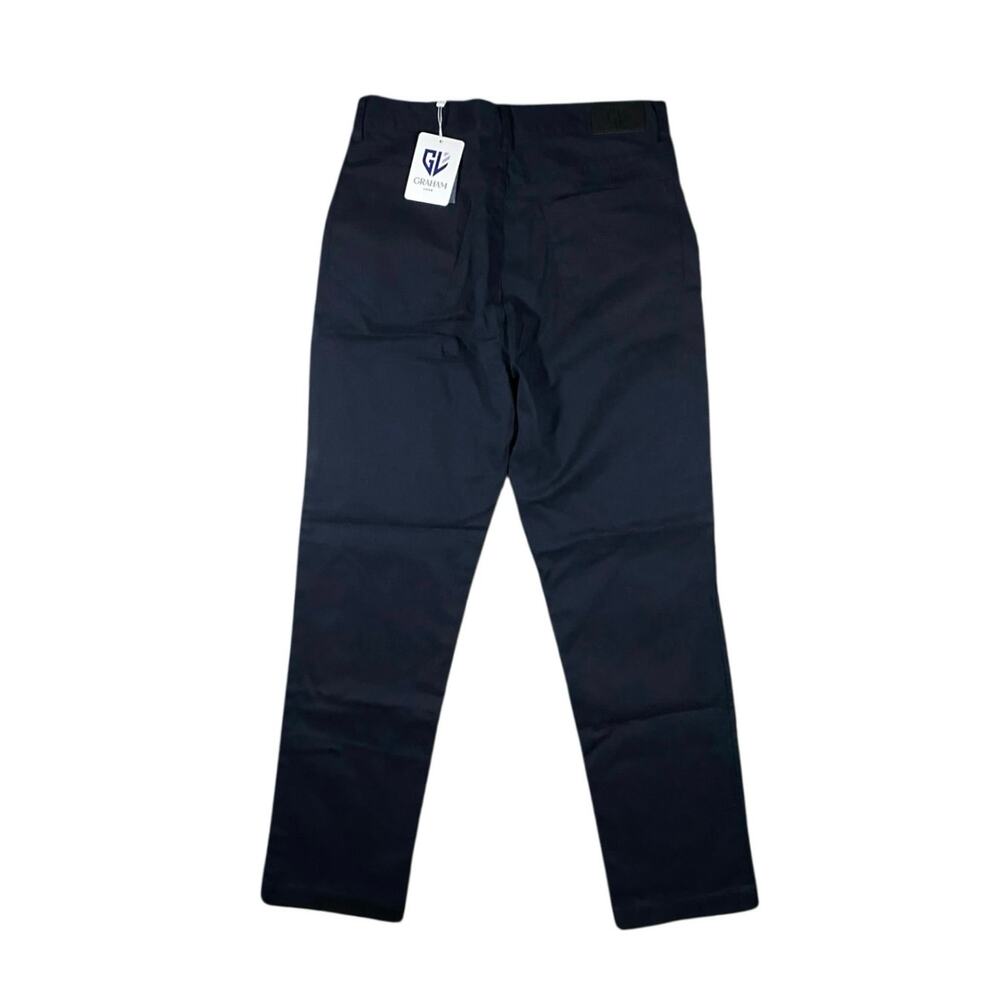 Graham Luxe Jet Black Richmond Pants NWT - 32x30